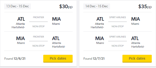 Atlanta Hartsfield-Jackson to Miami 2022 flight deals